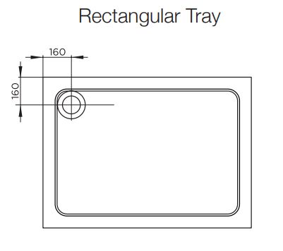 Aquadart 1200 x 800mm Rectangle Shower Tray