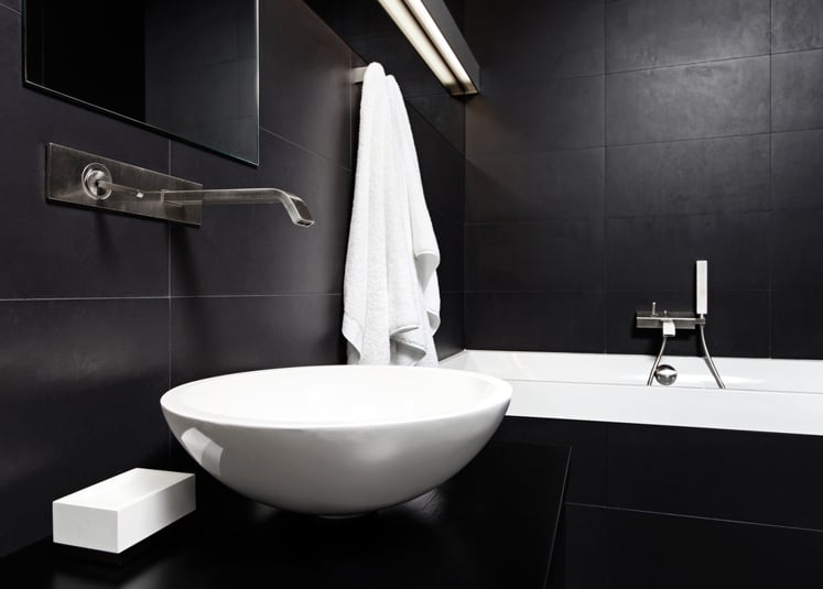 masculine small space toilet 