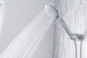 Powerful shower head.