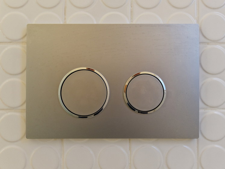 Dual flush toilet.