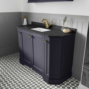 Old London Angled Twilight Blue Vanity Unit