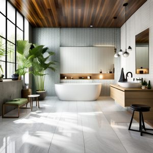 Bathroom Floor and Wall Tiles
