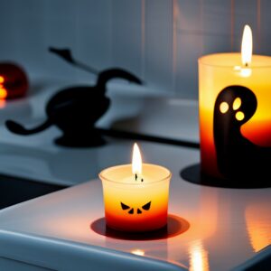 Spooky Bathroom Candles