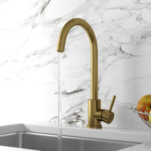Scudo Manhattan Brushed Brass Tap