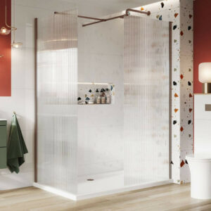 Scudo Fluted Wetroom Panel