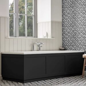 Tavistock Lansdown Isocore 1700mm Front Bath Panel in Matt Black