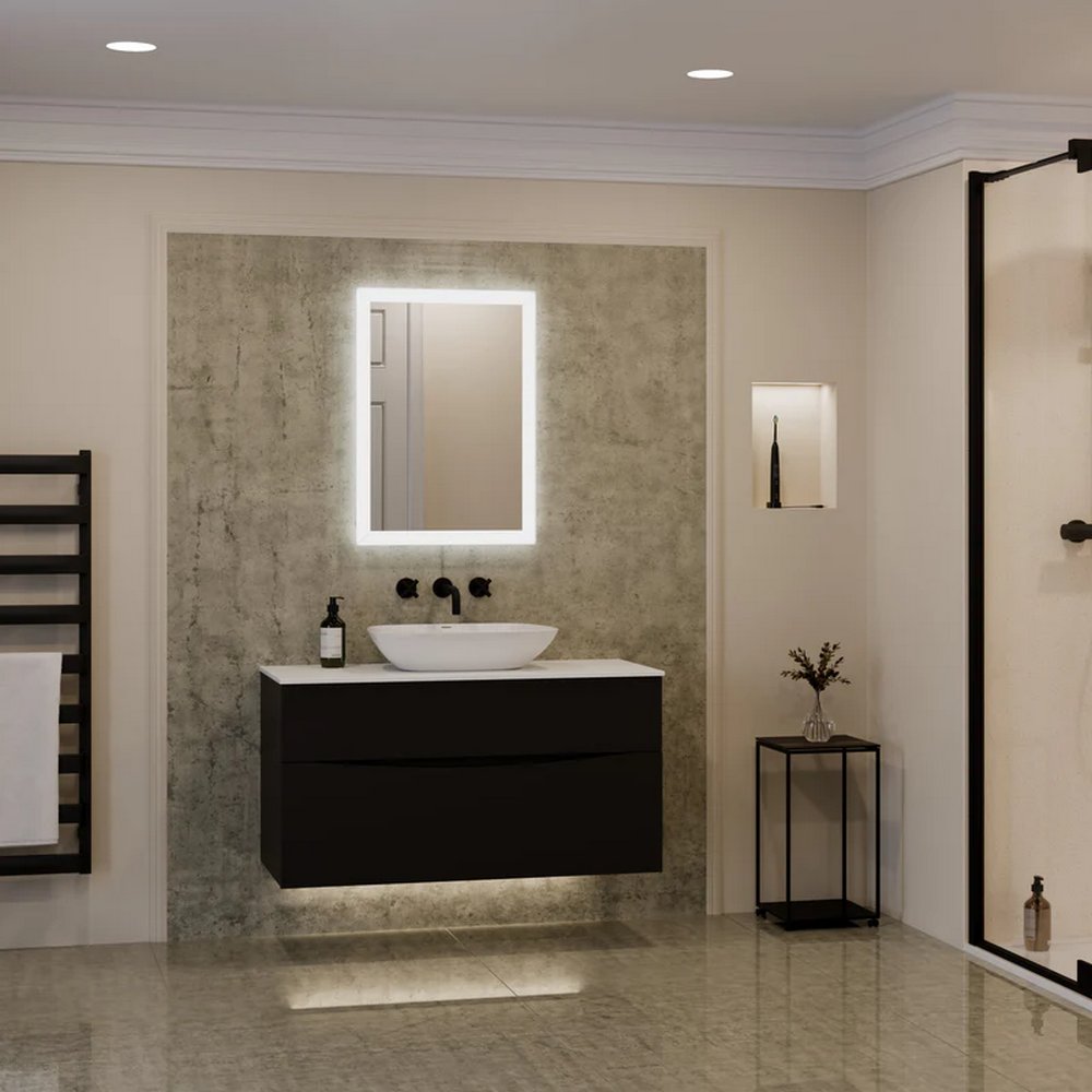 SE30726P0 Sensio Glimmer Pro 500 x 700mm LED Illuminated Mirror