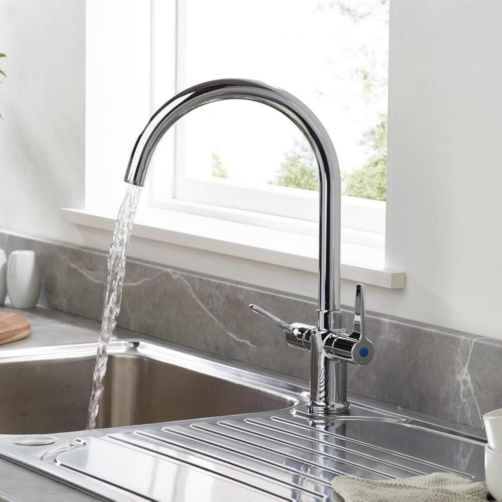 DULSNKEFC Bristan Design Utility Lever Easy Fit Monobloc Sink Mixer Chrome Plated