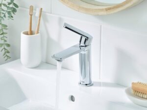 FRMESBASC Bristan Frammento Eco Start Basin Mixer with Waste in Chrome