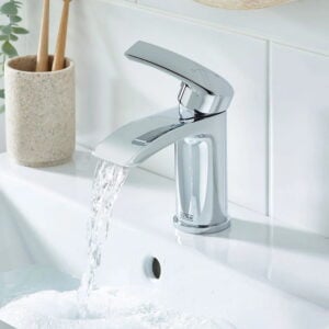 GLD2 ES BAS C Bristan Gild Eco Start Basin Mixer with Clicker Waste in Chrome