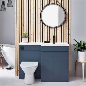 Scudo Empire 1100mm Left Handed Furniture Pack in Matt Twilight Blue