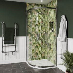 Burlington Classique 900mm Chrome 1 Door Quadrant Shower Enclosure