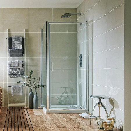 1100mm Hinged Shower Doors