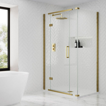 1200mm Hinged Shower Doors