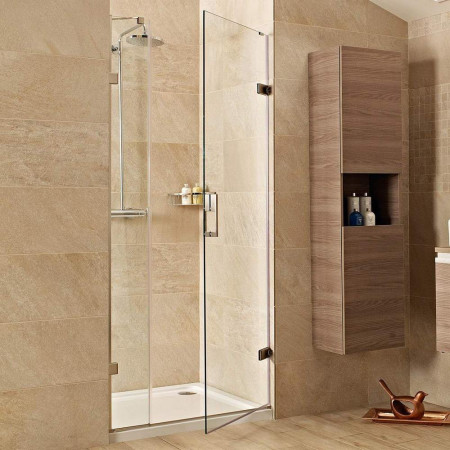 800mm Hinged Shower Doors