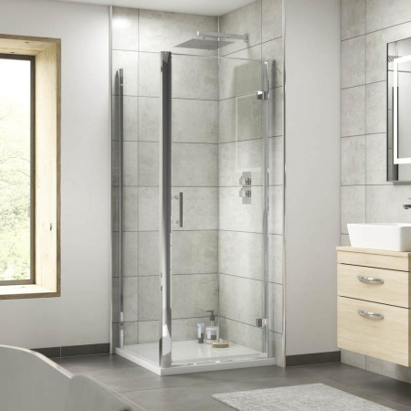 900mm Hinged Shower Doors