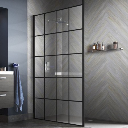 Black Wetroom Panels