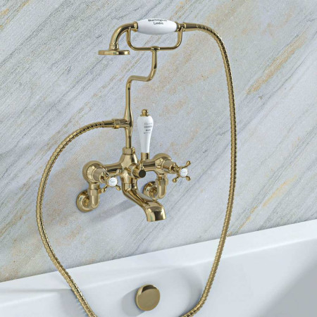 Brushed Brass Bath Shower Mixers