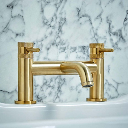 Brushed Brass Bath Taps