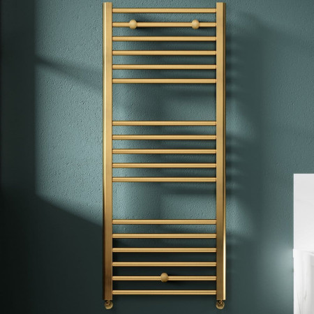 Brushed Brass Heated Towel Rails
