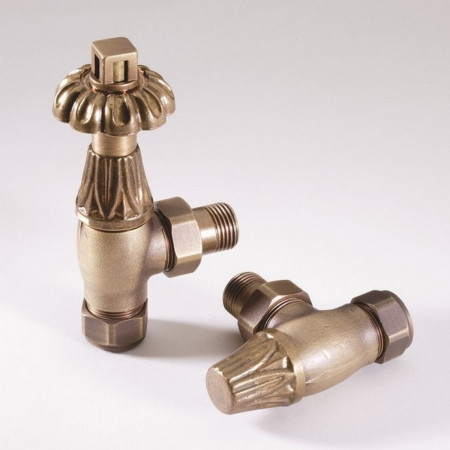 Brushed Brass Radiator Valves