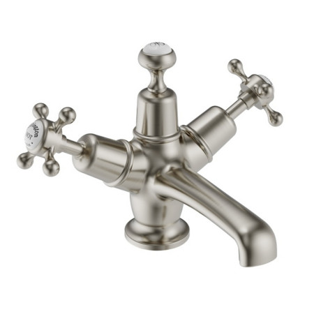 Burlington Claremont Brushed Nickel Taps