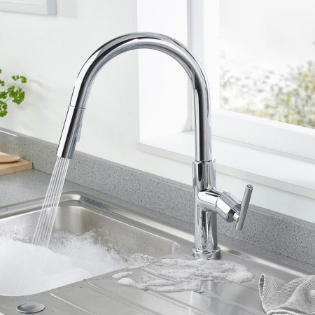 Chrome Kitchen Mixer Taps