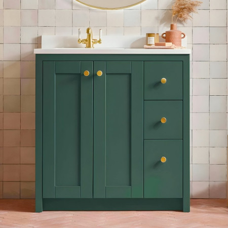 Green Vanity Units