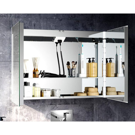 Illuminated Bathroom Cabinets With Integral Shaver Socket