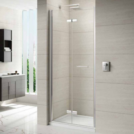 Merlyn 8 Series Frameless Hinged Bifold Shower Doors