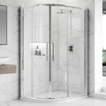 Offset Quadrant Shower Enclosures by Size