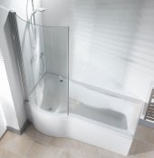 P Shaped Shower Baths