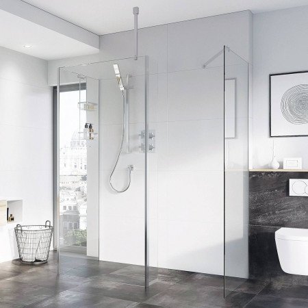 Roman Haven Chrome Wetroom Panels
