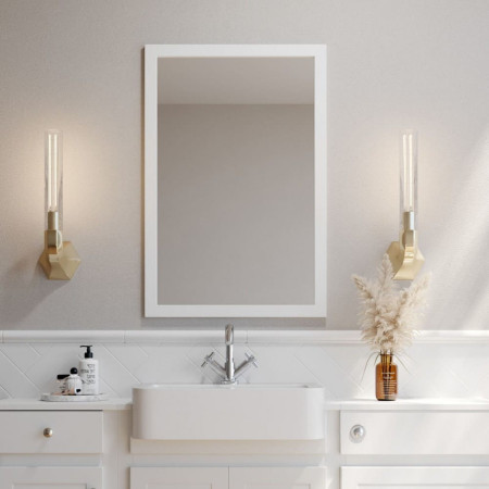 White Bathroom Mirrors