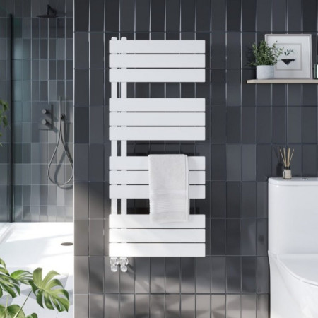 White Heated Towel Rails