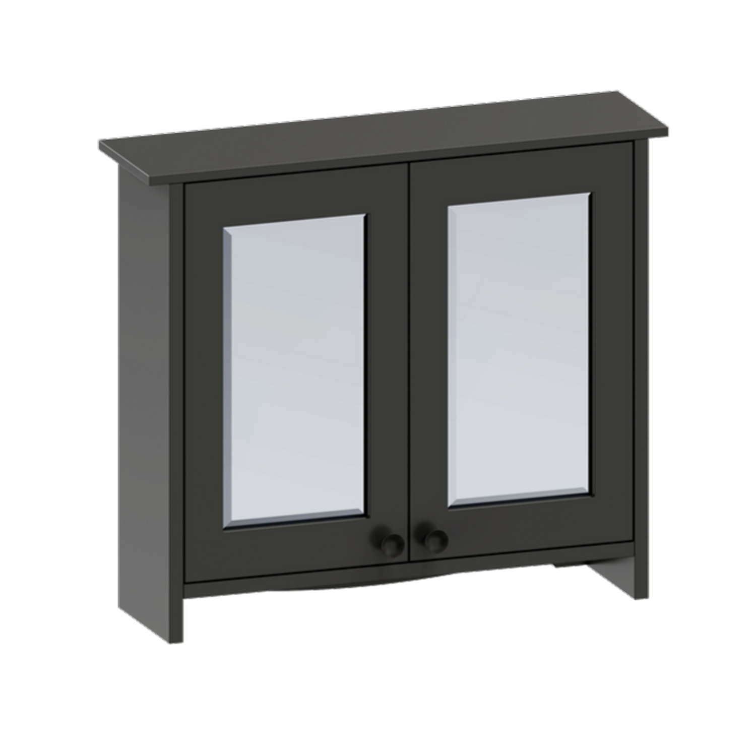 Burlington Guild Ashbee Grey 650mm Traditional Bathroom Mirror Cabinet