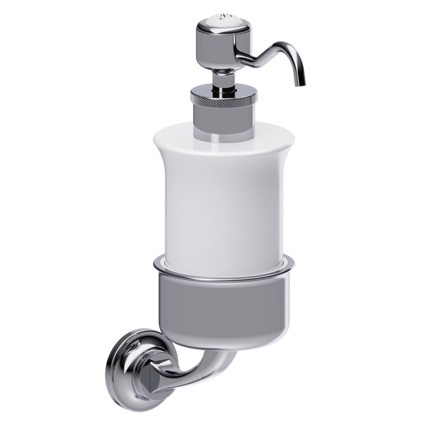 Burlington Guild Chrome Ceramic Soap Dispenser