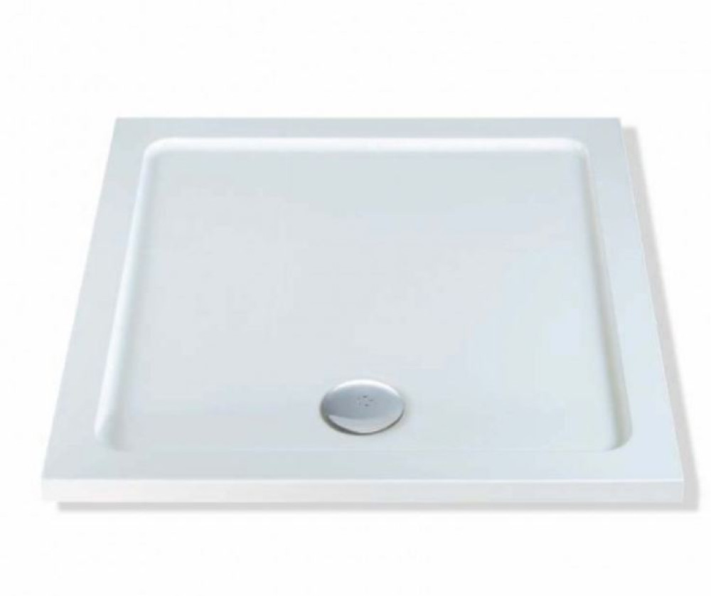 760 Square Shower Tray Low Profile Stone Resin | XFA