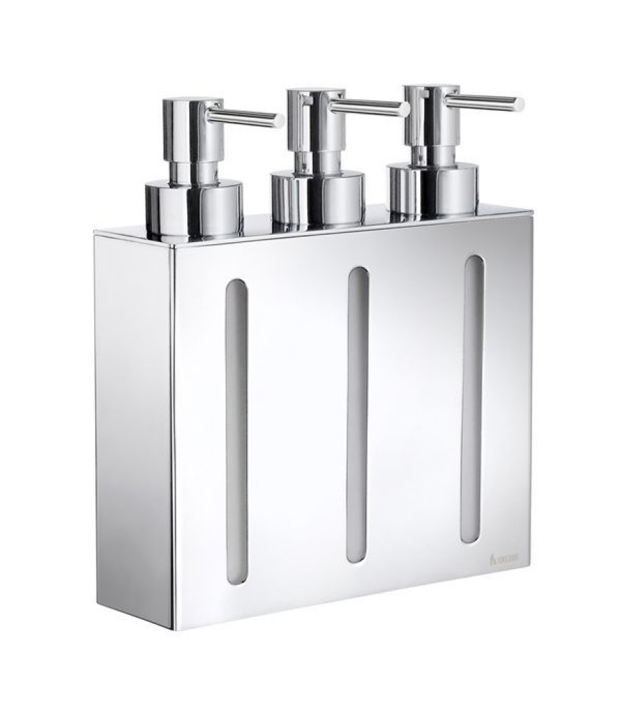 Smedbo Outline Soap Dispenser Wallmount, 3 containers
