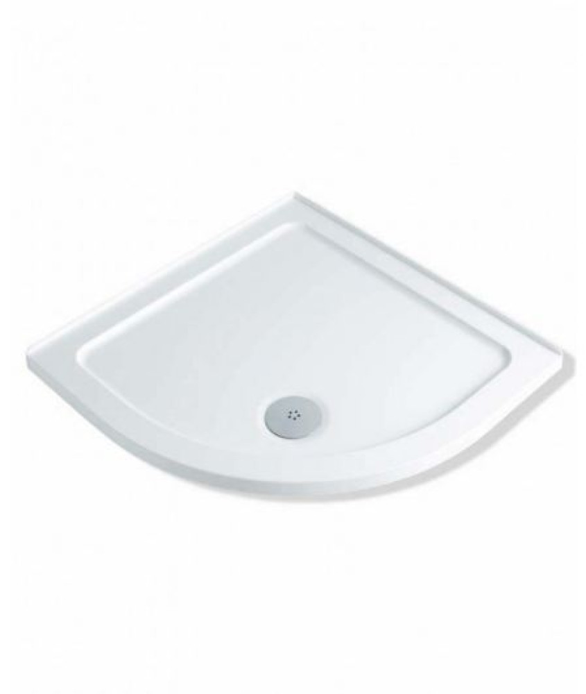 800 x 800 Quadrant Low Profile Shower Tray With Upstands