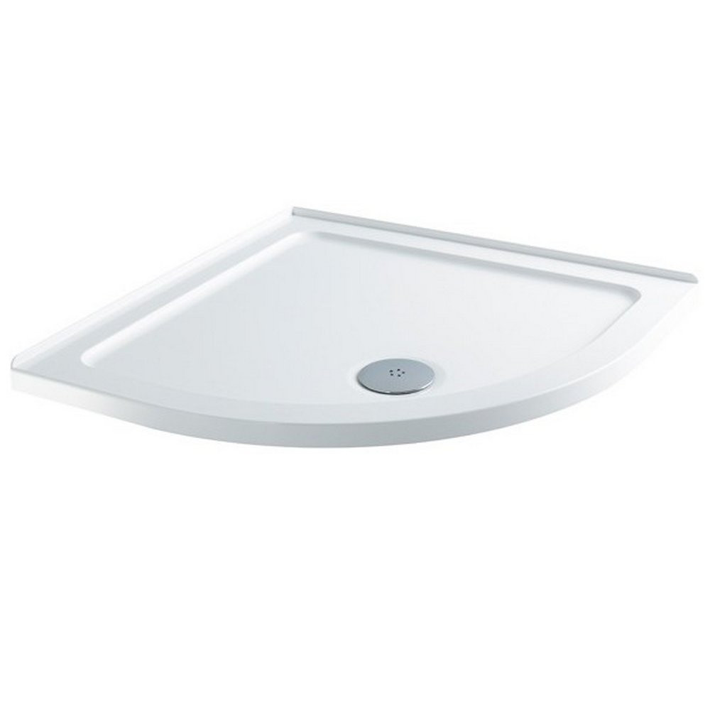 MX Ducostone 800 x 800mm Quadrant Low Profile Shower Tray with Upstands