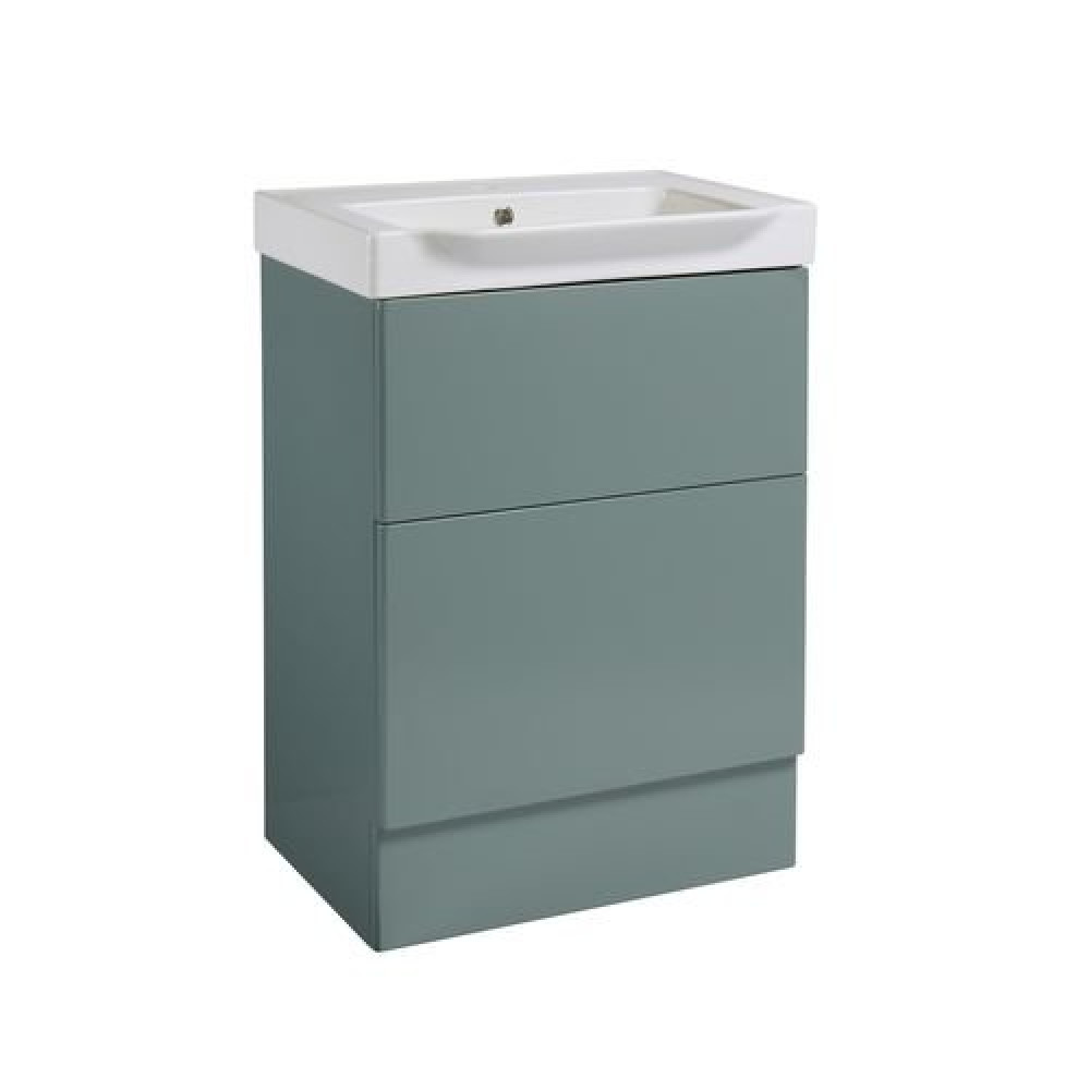 Academy 600 Freestanding Basin Unit - Agave Gloss