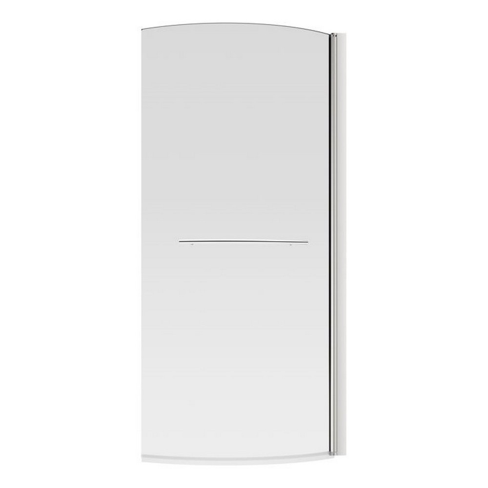 Ajax 1500mm Chrome 6mm P Shaped Bath Screen