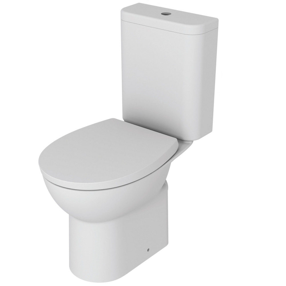 Ajax 2Go Close Coupled Rimless WC with Soft Close Seat