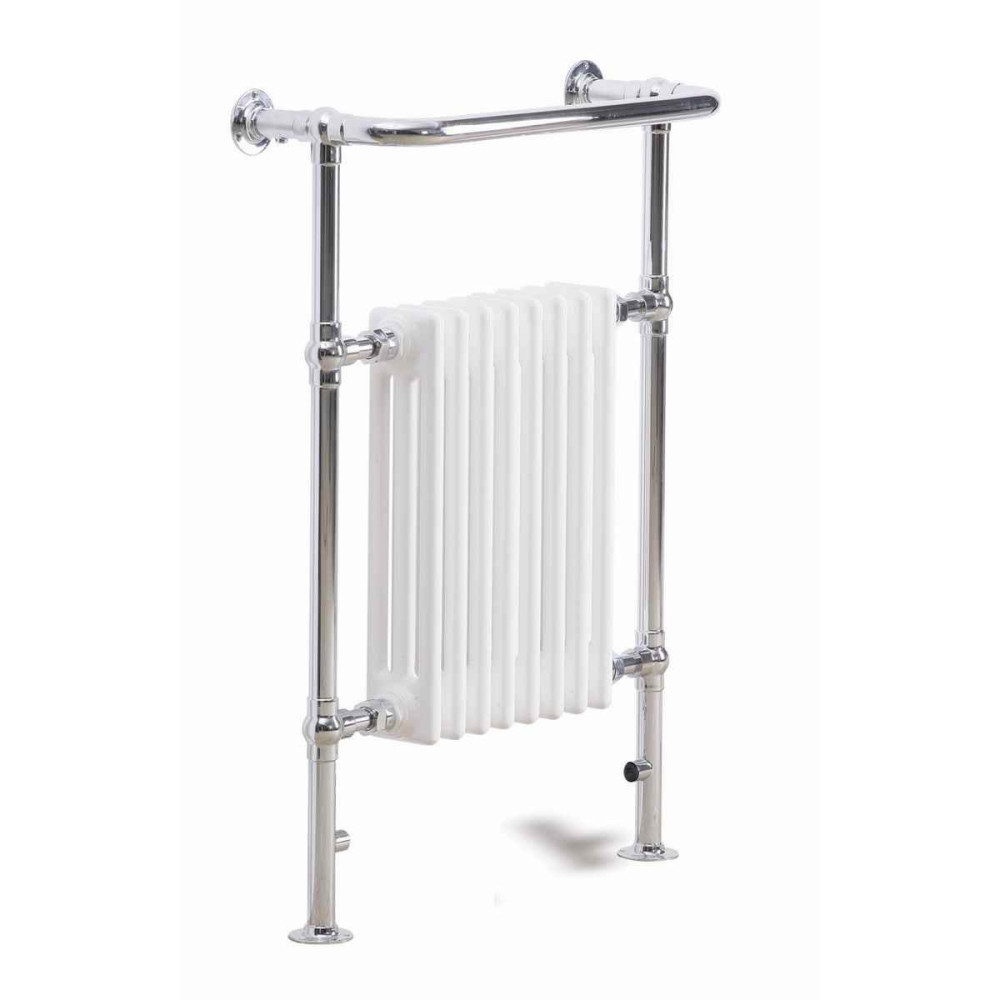 Ajax 965 x 673mm Traditional Radiator in White and Chrome