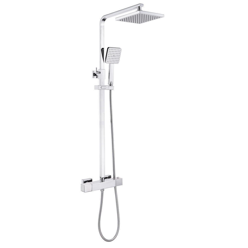Ajax Ashby Cool Touch Chrome Thermostatic Mixer Shower with Overhead Kit (1)