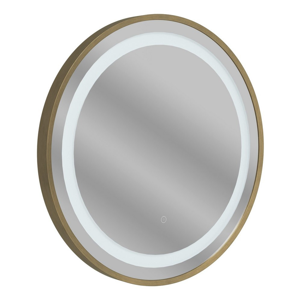 Ajax Bracken 600mm Brushed Bronze Front Lit LED Bathroom Mirror