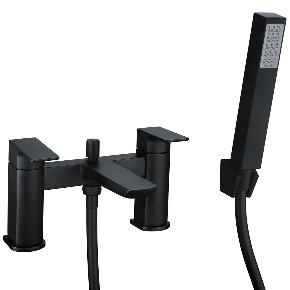 Ajax Burgh Matt Black Bath Shower Mixer (1)