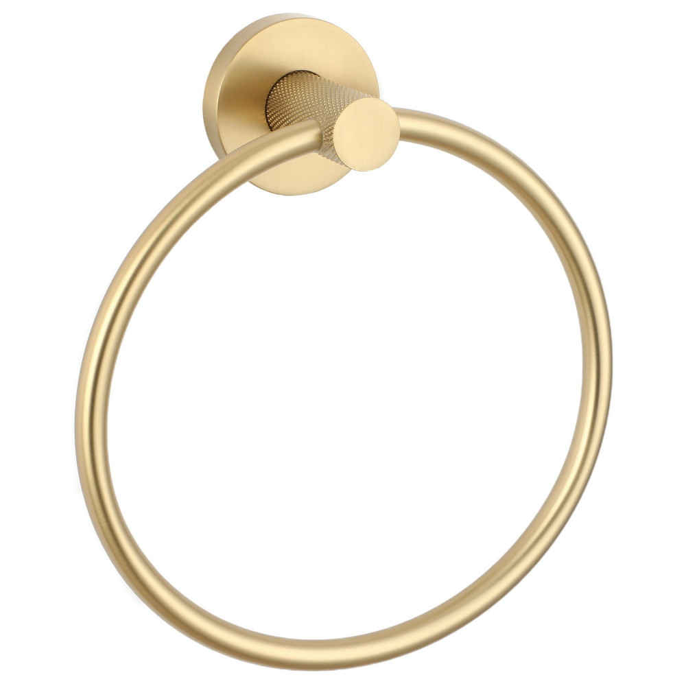 Ajax Cadney Brushed Brass Towel Ring