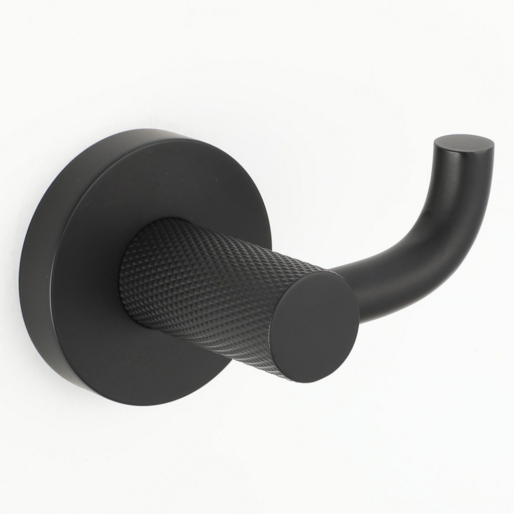 Ajax Cadney Matt Black Robe Hook
